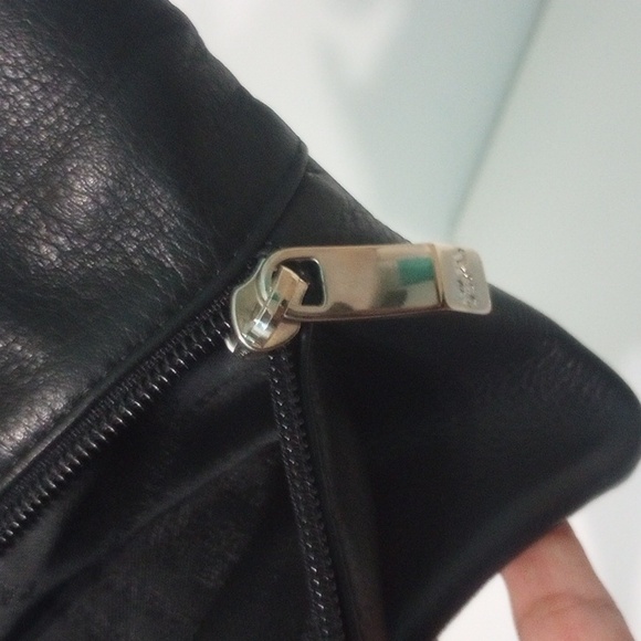 RENATO ANGI Venezia Made in Italy Black Leather Clutch / Crossbody/ Shoulder Bag - Picture 8 of 11